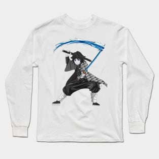 Gray Water Man Long Sleeve T-Shirt